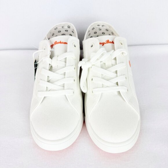 Tommy Bahama Women's Lorena Canvas White Sneaker Size 9 Memory Foam Lace Up NWOB - Picture 3 of 11